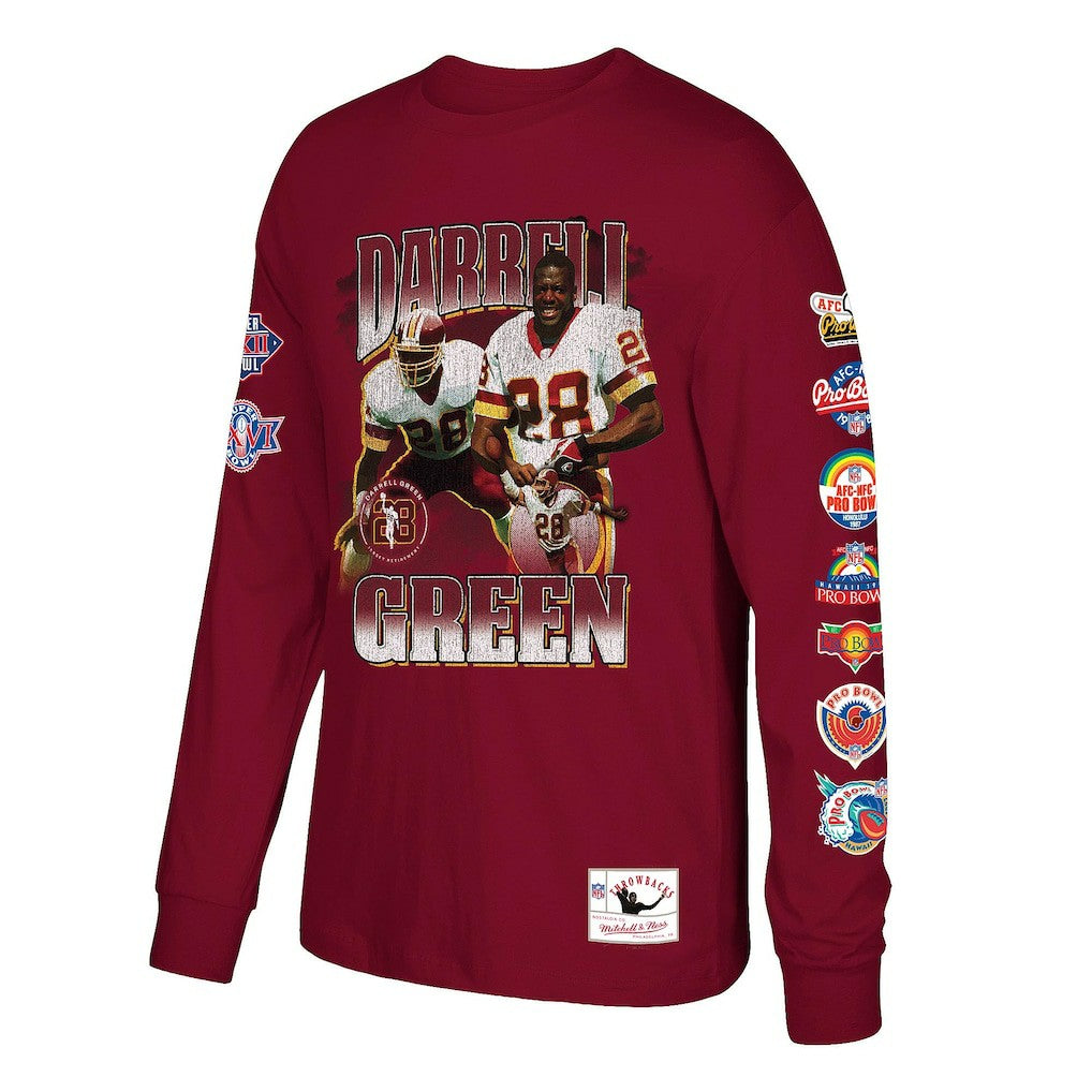 Darrell Green Washington Commanders Player Graphic Long Sleeve T-Shirt - Burgundy online