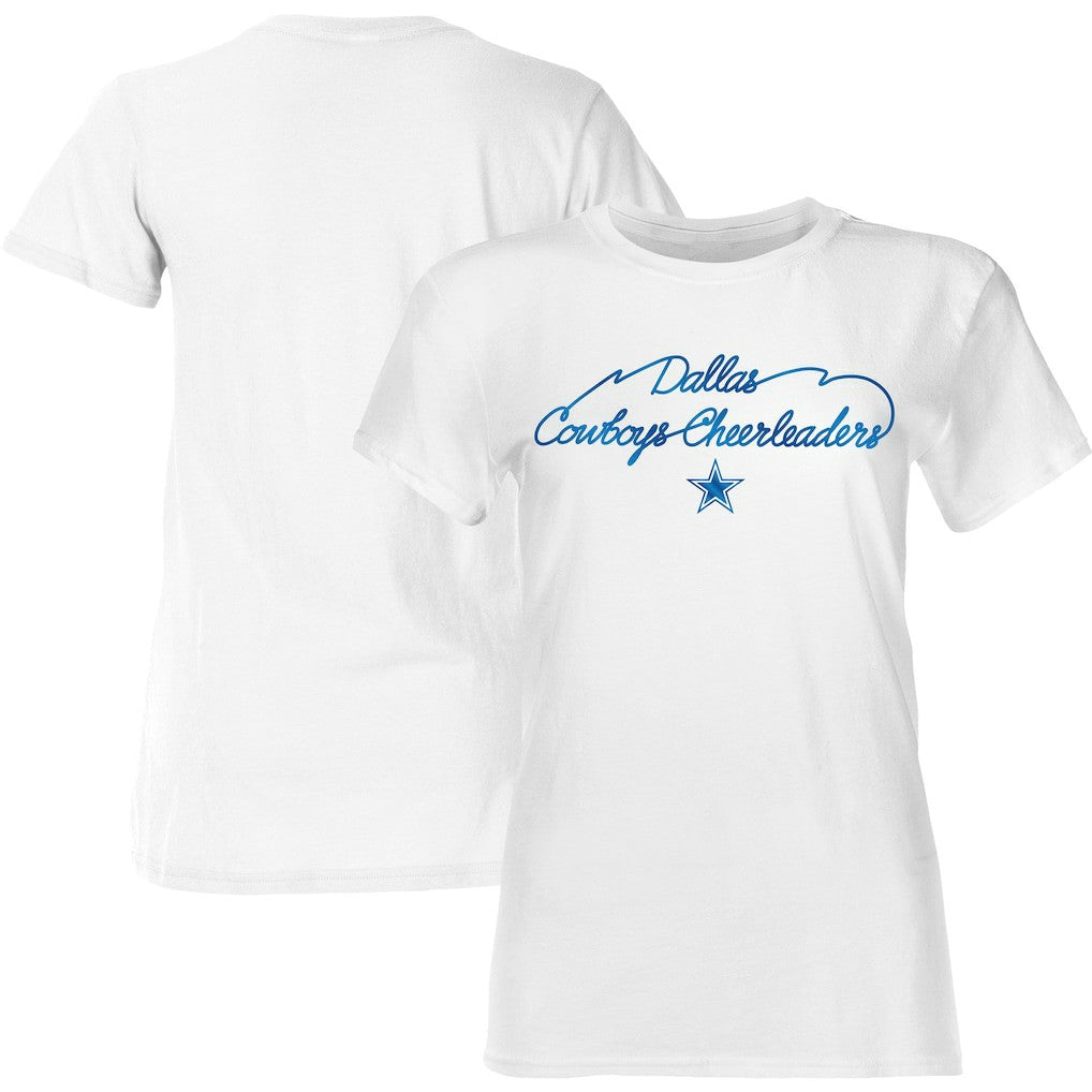 Dallas Cowboys Women's Thunderstruck Foil T-Shirt - White on sale
