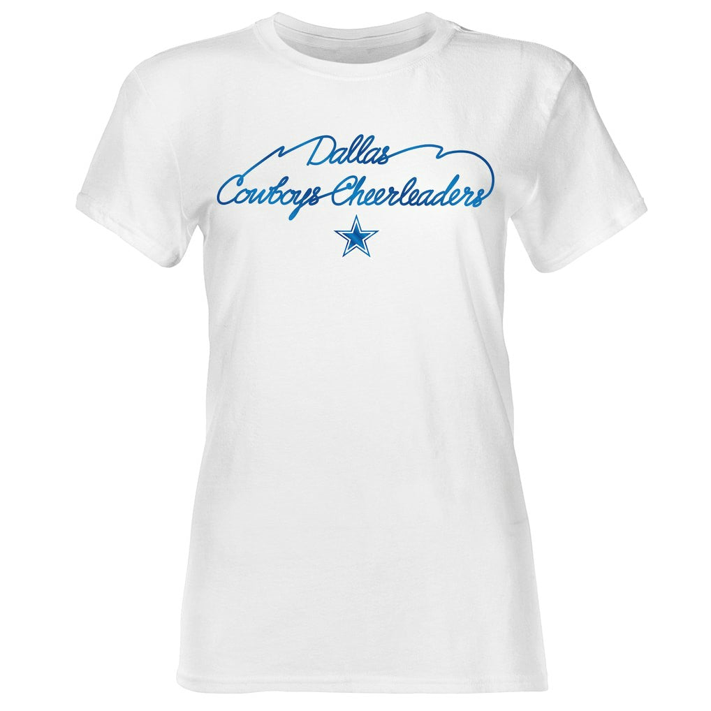 Dallas Cowboys Women's Thunderstruck Foil T-Shirt - White on sale