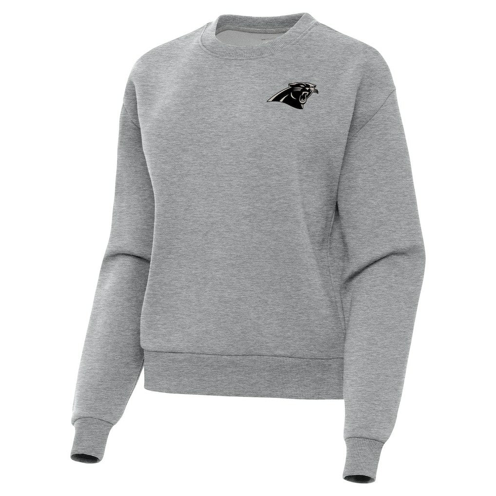 Carolina Panthers Antigua Women's Victory Pullover Sweatshirt - Heather Gray online