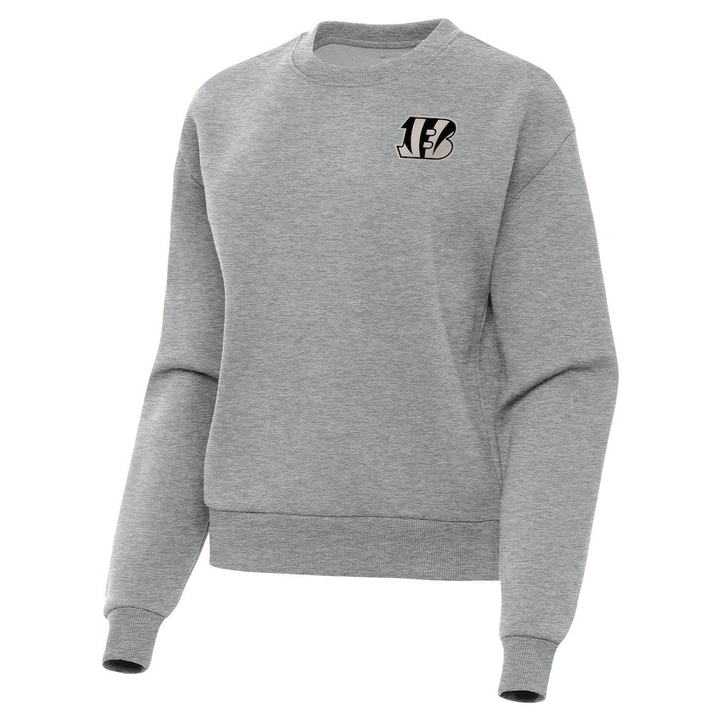 Cincinnati Bengals Antigua Women's Victory Pullover Sweatshirt - Heather Gray cheap