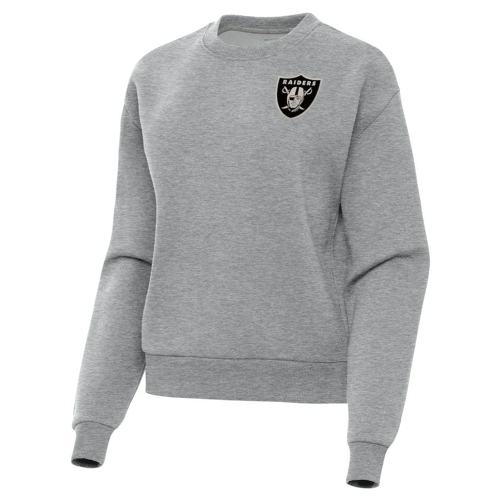 Las Vegas Raiders Antigua Women's Victory Pullover Sweatshirt - Heather Gray sale