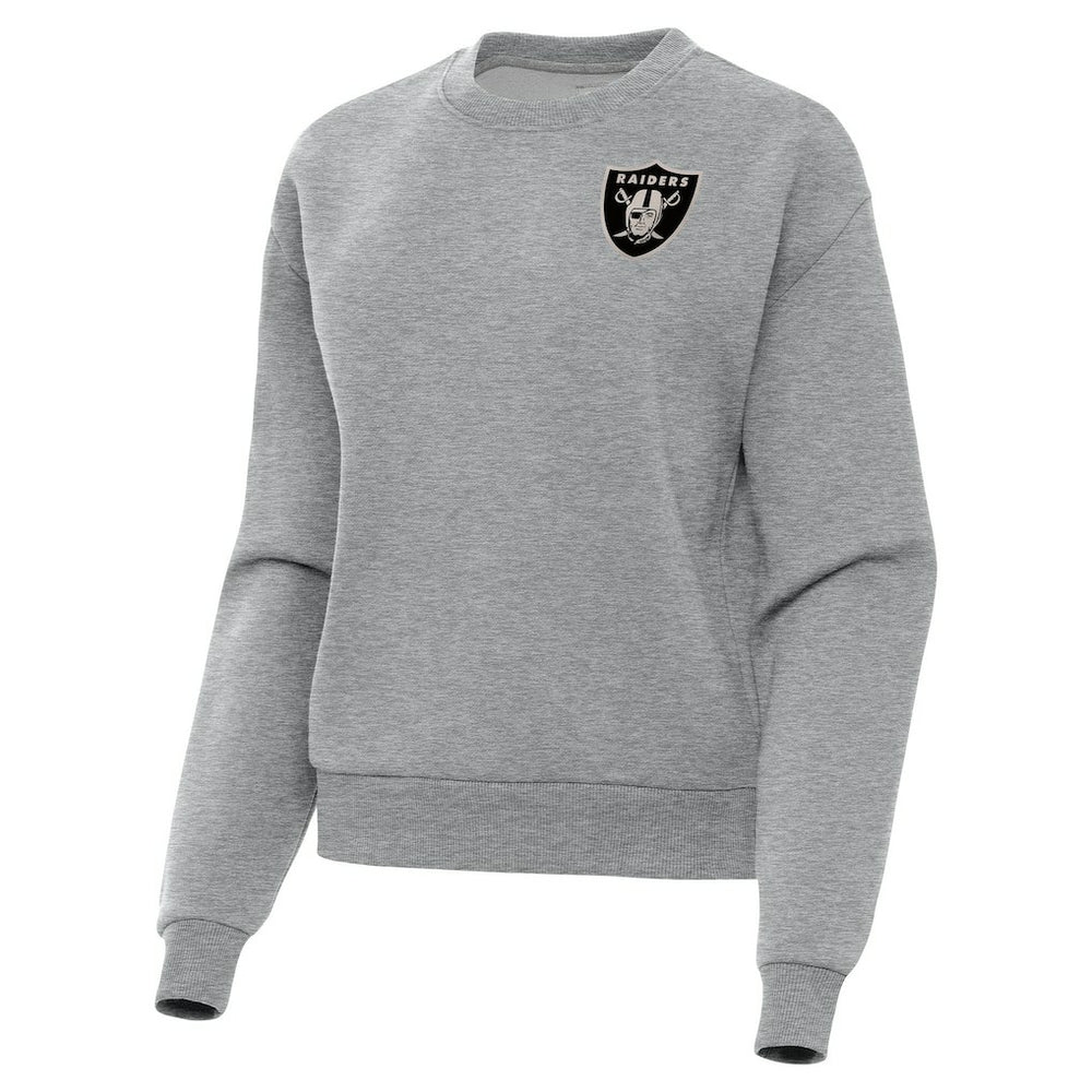 Las Vegas Raiders Antigua Women's Victory Pullover Sweatshirt - Heather Gray sale