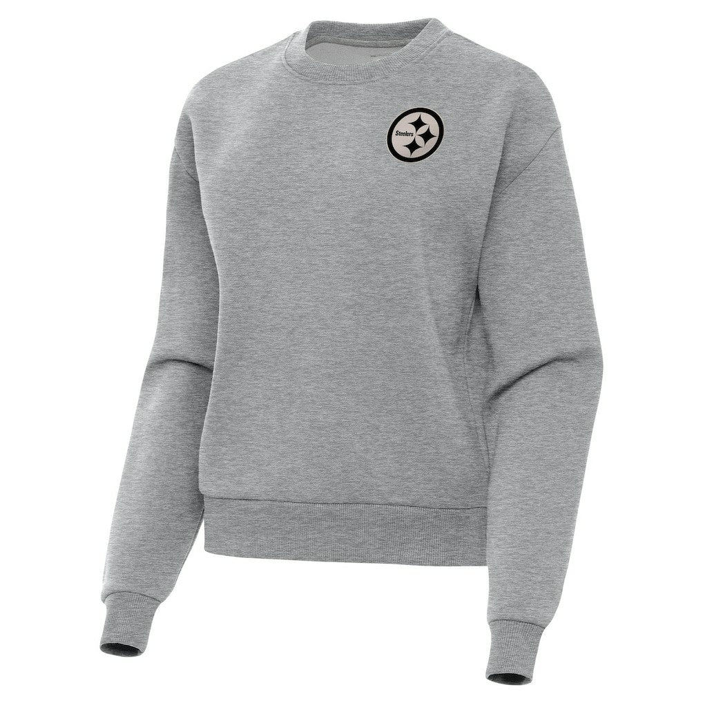Pittsburgh Steelers Antigua Women's Victory Pullover Sweatshirt - Heather Gray sale