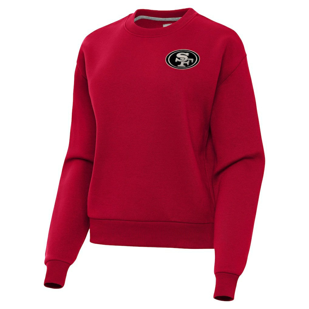 San Francisco 49ers Antigua Women's Victory Pullover Sweatshirt - Scarlet cheap