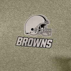 Cleveland Browns Antigua Women's Crush Quarter-Zip Top - Olive sale