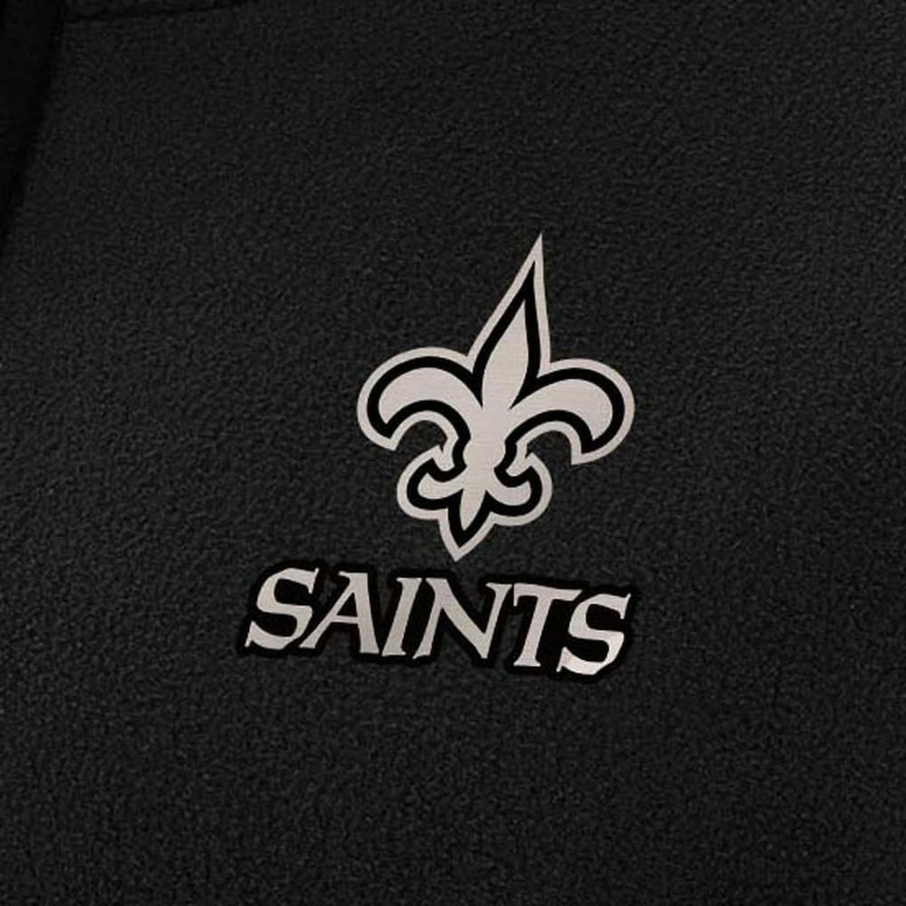 New Orleans Saints Antigua Women's Brushed Carbon Figure Half-Zip Pullover Sweatshirt – Black outlet