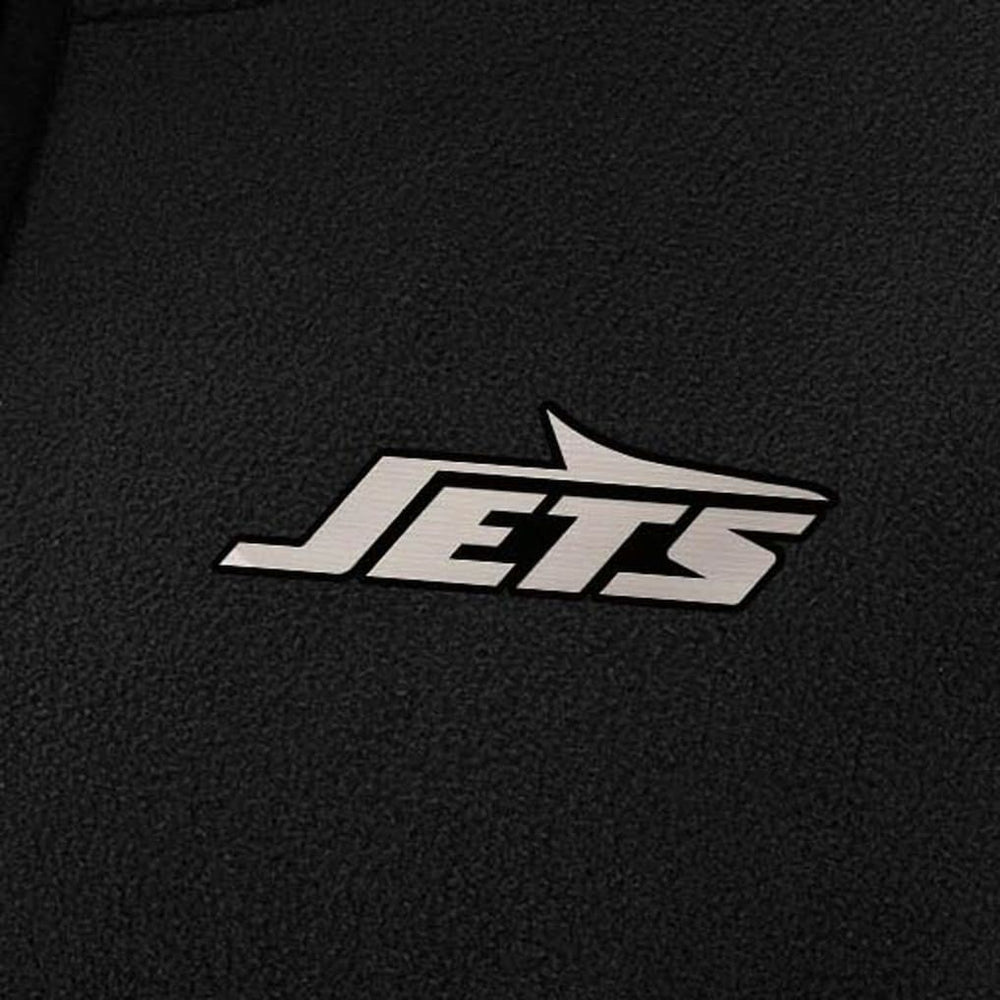 New York Jets Antigua Women's Brushed Carbon Figure Half-Zip Pullover Sweatshirt – Black on sale