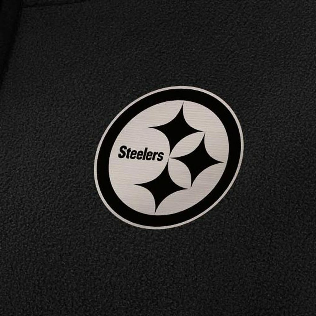 Pittsburgh Steelers Antigua Women's Brushed Carbon Figure Half-Zip Pullover Sweatshirt – Black on sale