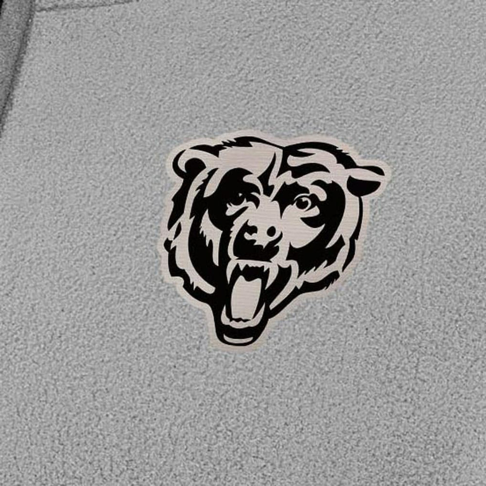 Chicago Bears Antigua Women's Brushed Carbon Figure Half-Zip Pullover Sweatshirt – Gray outlet