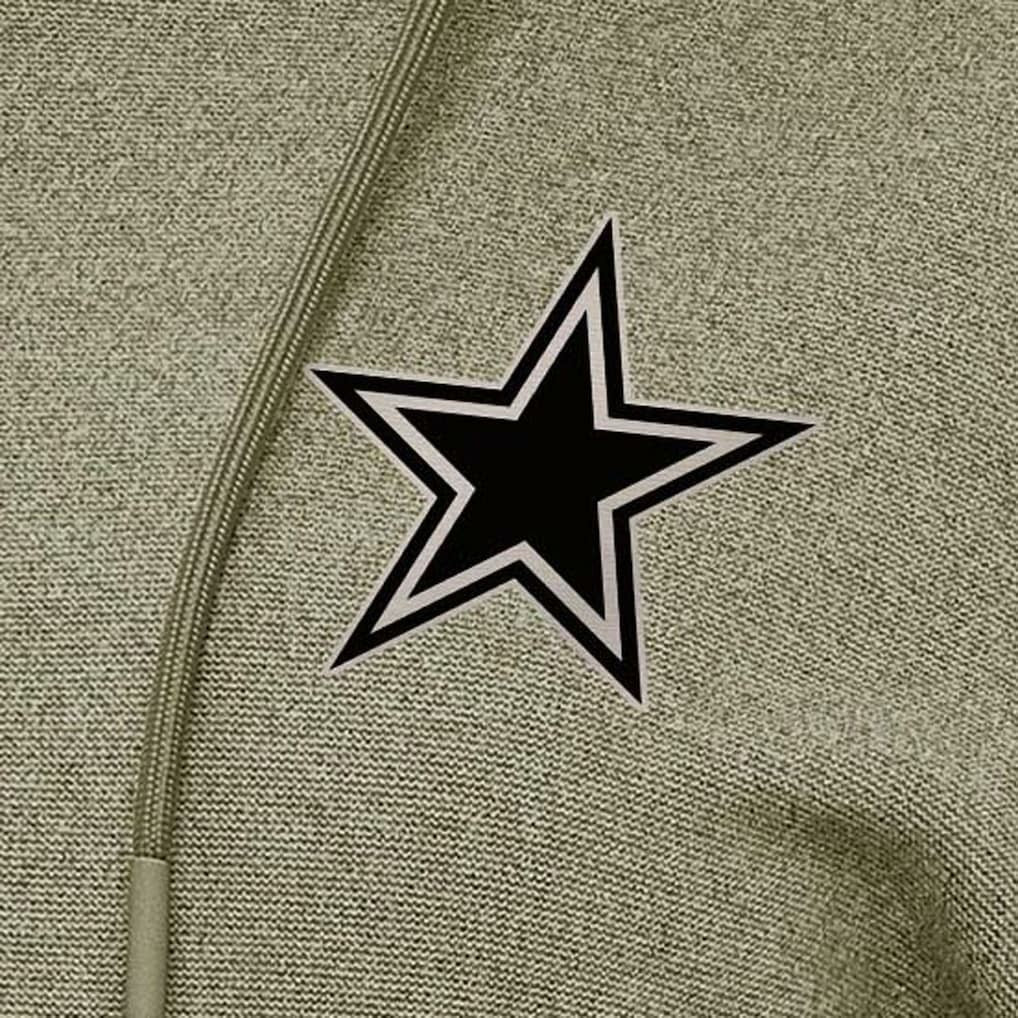 Dallas Cowboys Antigua Women's Justice Pullover Hoodie - Olive online
