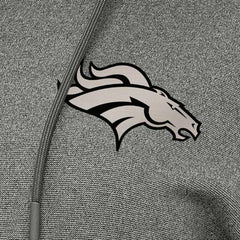 Denver Broncos Antigua Women's Justice Pullover Hoodie - Heather Black discount