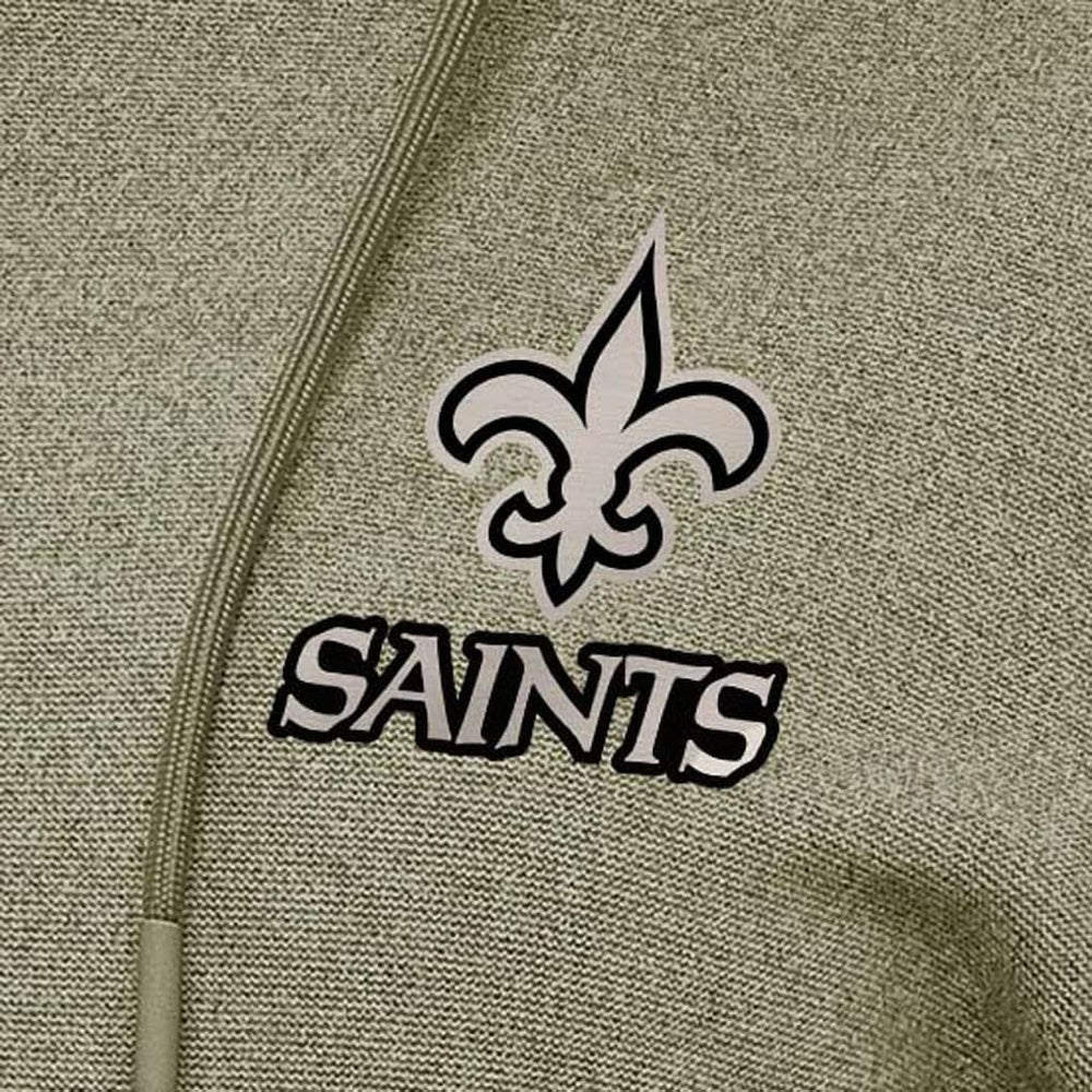 New Orleans Saints Antigua Women's Justice Pullover Hoodie - Olive sale
