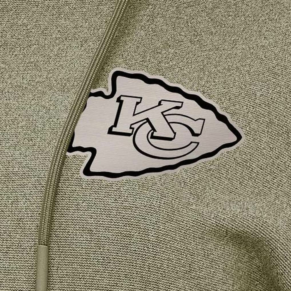 Kansas City Chiefs Antigua Women's Justice Pullover Hoodie - Olive sale