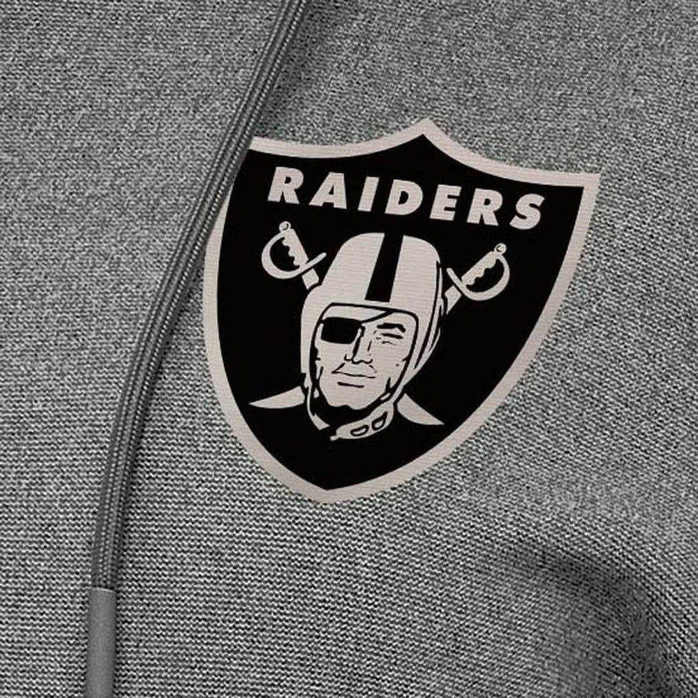 Las Vegas Raiders Antigua Women's Justice Pullover Hoodie - Heather Black discount