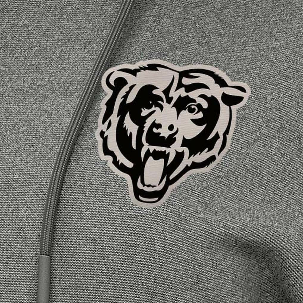Chicago Bears Antigua Women's Justice Pullover Hoodie - Heather Black cheap