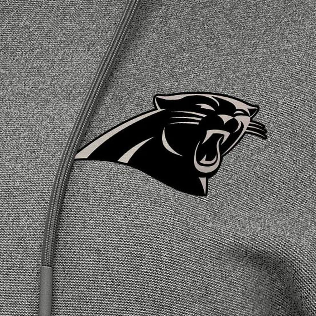 Carolina Panthers Antigua Women's Justice Pullover Hoodie - Heather Black outlet