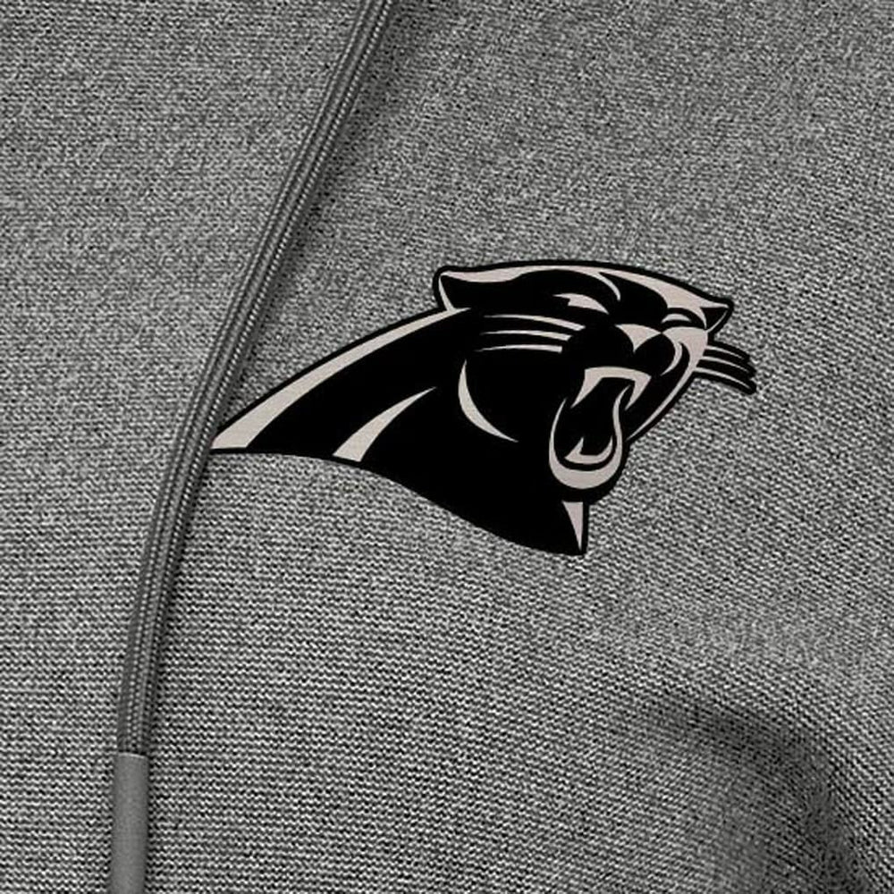 Carolina Panthers Antigua Women's Justice Pullover Hoodie - Heather Black outlet