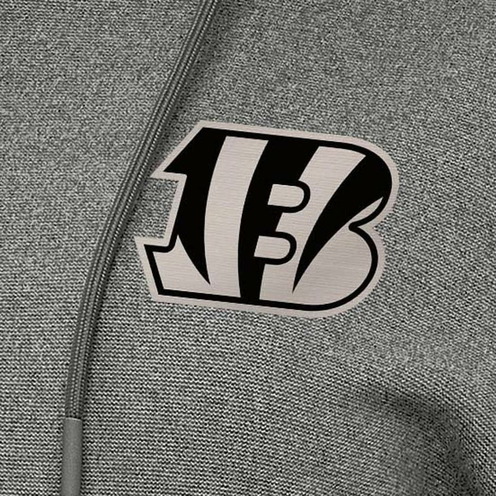 Cincinnati Bengals Antigua Women's Justice Pullover Hoodie - Heather Black outlet