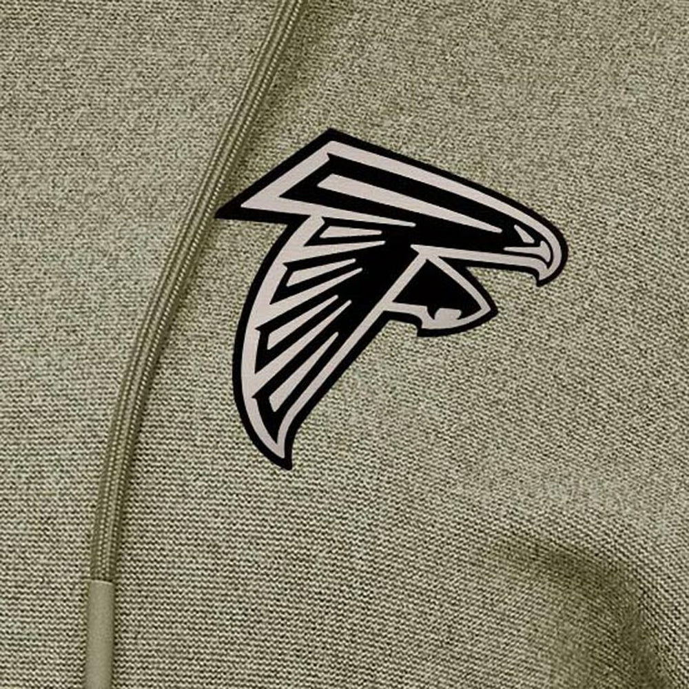 Atlanta Falcons Antigua Women's Justice Pullover Hoodie - Olive for sale