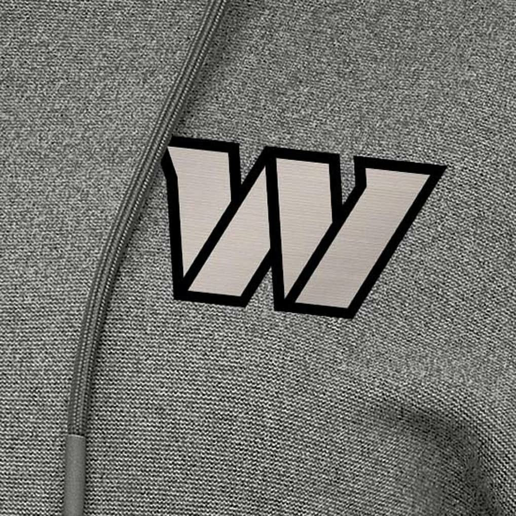 Washington Commanders Antigua Women's Justice Pullover Hoodie - Heather Black discount