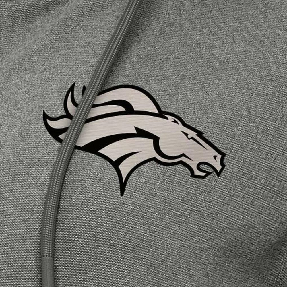 Denver Broncos Antigua Women's Seeker Full-Zip Hoodie Jacket - Heather Black cheap
