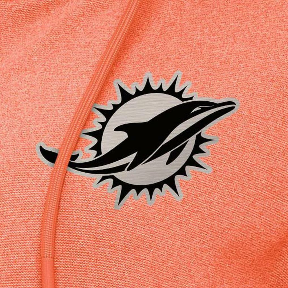 Miami Dolphins Antigua Women's Seeker Full-Zip Hoodie Jacket - Heather Orange outlet