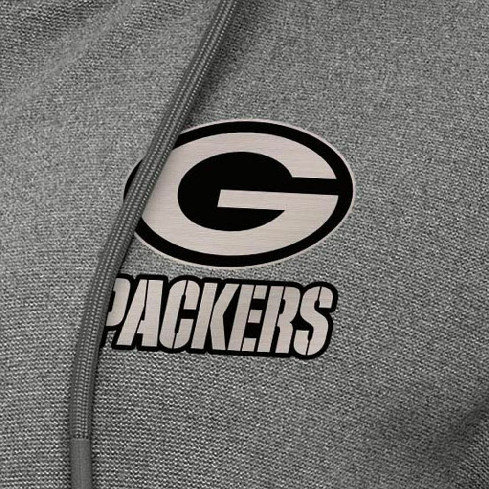 Green Bay Packers Antigua Women's Seeker Full-Zip Hoodie Jacket - Heather Black for sale