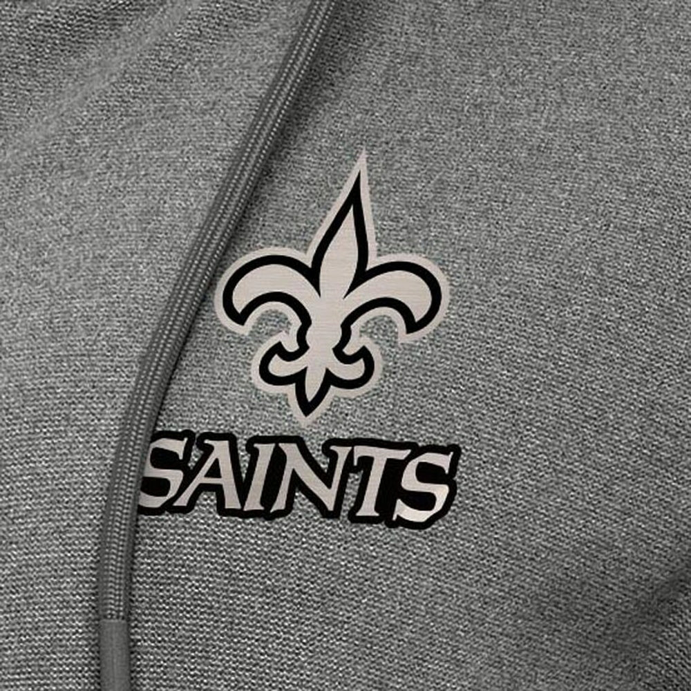 New Orleans Saints Antigua Women's Seeker Full-Zip Hoodie Jacket - Heather Black cheap