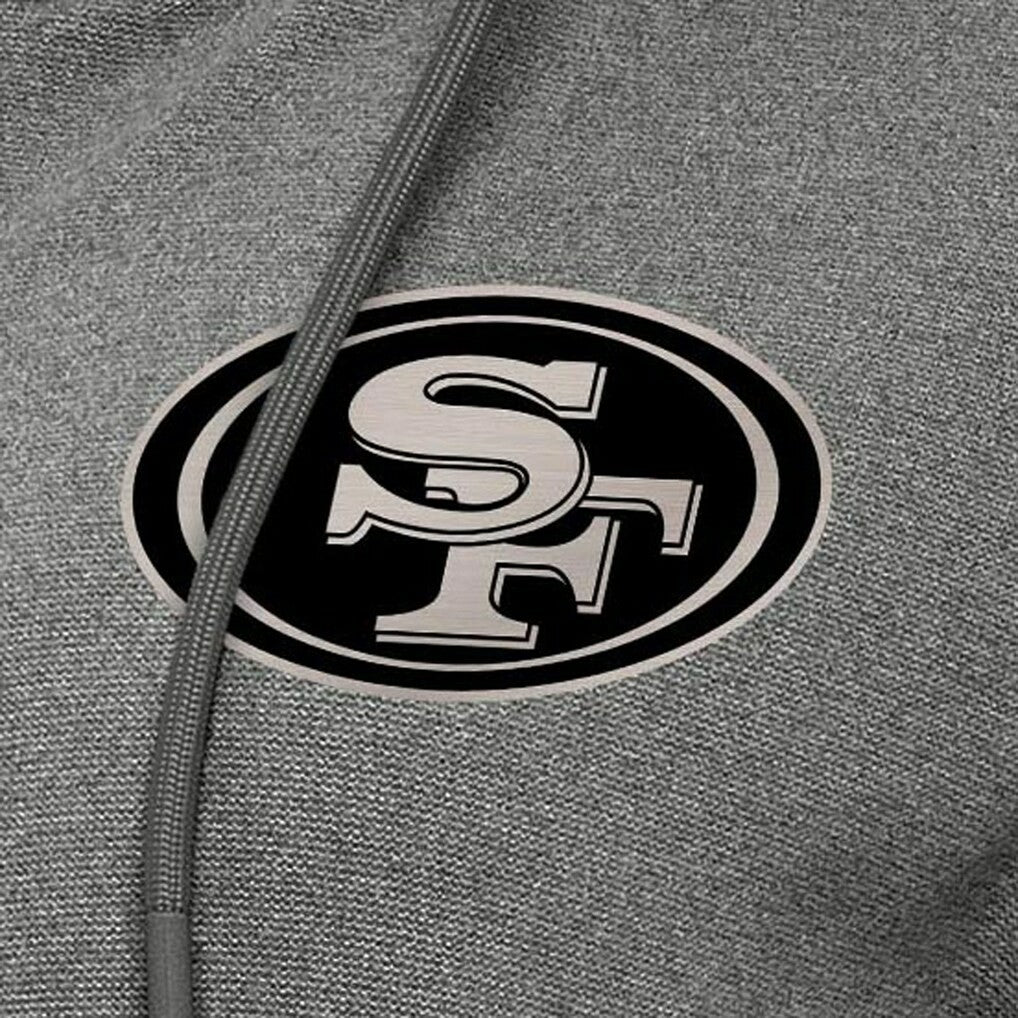 San Francisco 49ers Antigua Women's Seeker Full-Zip Hoodie Jacket - Heather Black sale