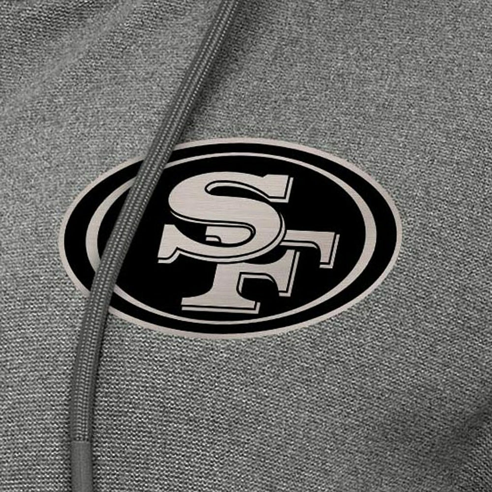 San Francisco 49ers Antigua Women's Seeker Full-Zip Hoodie Jacket - Heather Black sale