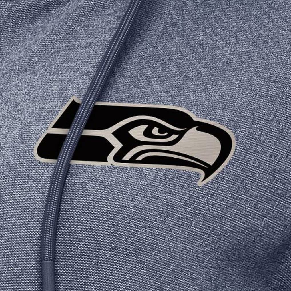 Seattle Seahawks Antigua Women's Seeker Full-Zip Hoodie Jacket - Heather College Navy sale