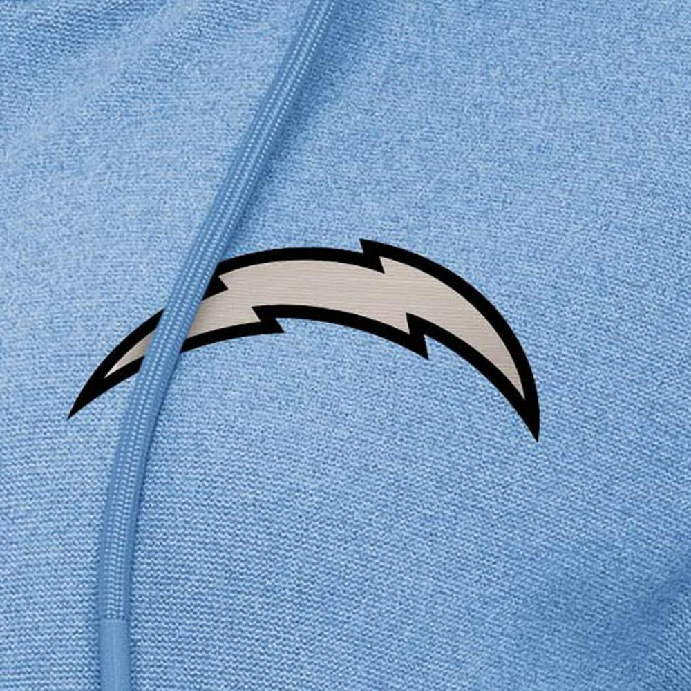 Los Angeles Chargers Antigua Women's Seeker Full-Zip Hoodie Jacket - Heather Powder Blue outlet