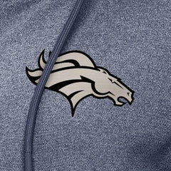 Denver Broncos Antigua Women's Seeker Full-Zip Hoodie Jacket - Heather Navy outlet