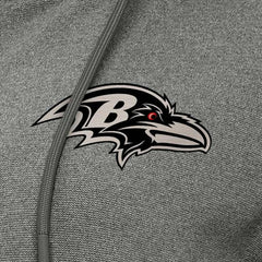 Baltimore Ravens Antigua Women's Seeker Full-Zip Hoodie Jacket - Heather Black for sale