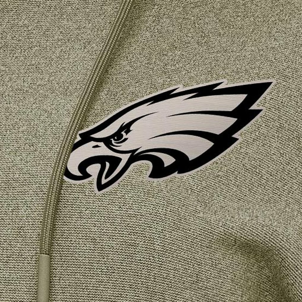 Philadelphia Eagles Antigua Women's Justice Pullover Hoodie - Olive for sale