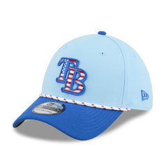 Tampa Bay Rays 2025 Fourth of July 39THIRTY Flex Hat - Light Blue/Blue | New Era