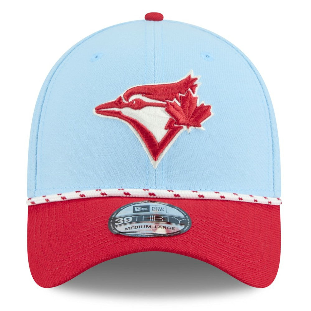 Toronto Blue Jays 2025 Canada Day 39THIRTY Flex Hat - Light Blue/Red | New Era