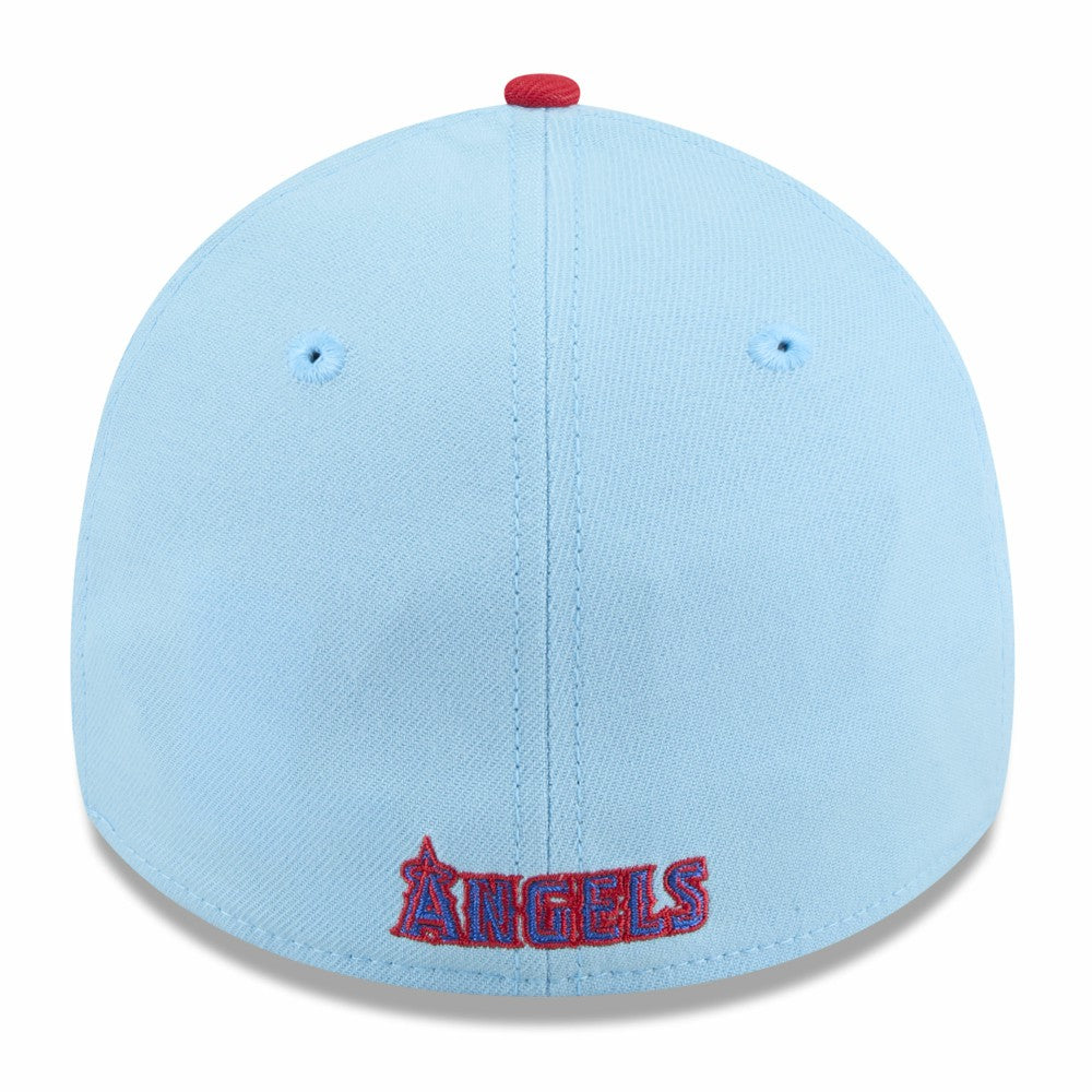 Los Angeles Angels 2025 Fourth of July 39THIRTY Flex Hat - Light Blue/Red | New Era