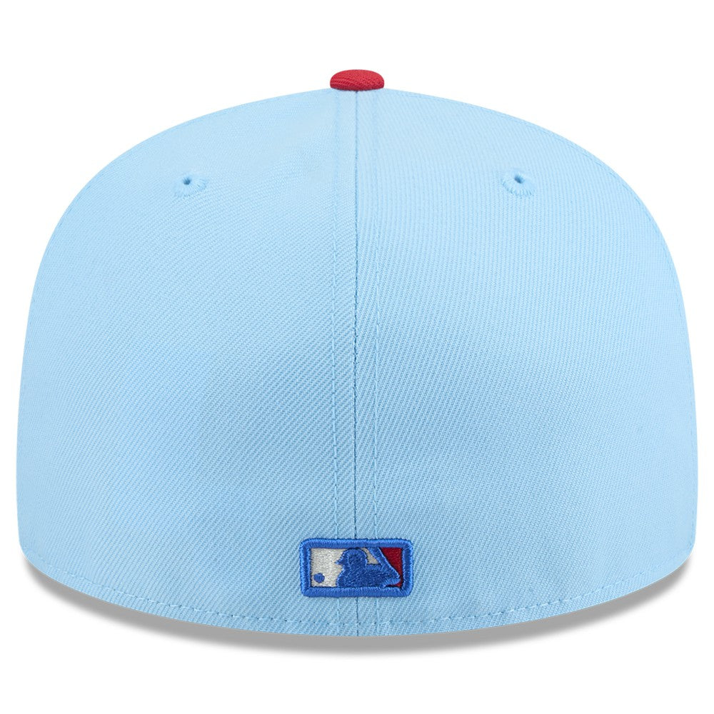 Los Angeles Angels 2025 Fourth of July 59FIFTY Fitted Hat - Light Blue/Red | New Era