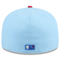 Miami Marlins 2025 Fourth of July 59FIFTY Fitted Hat - Light Blue/Red | New Era