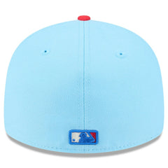 Athletics 2025 Fourth of July Low Profile 59FIFTY Fitted Hat - Light Blue/Red | New Era