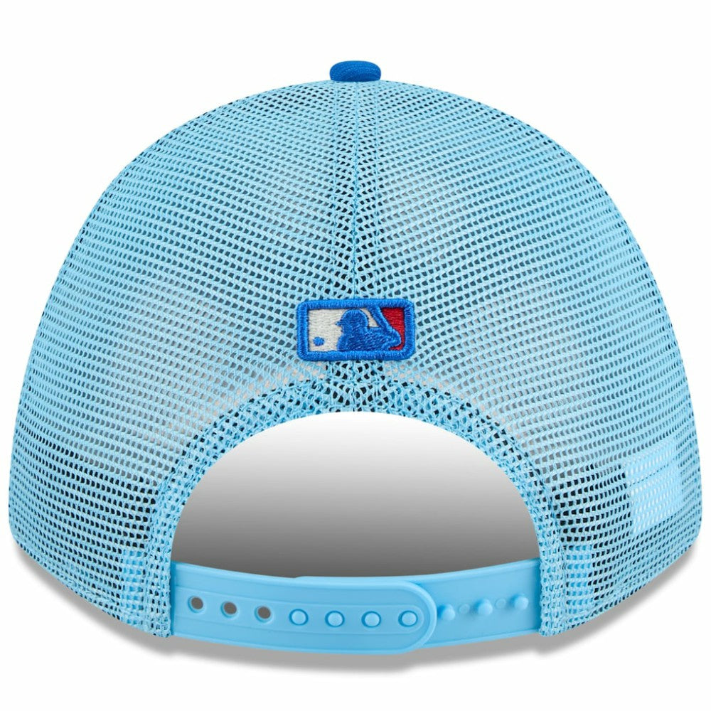 Colorado Rockies 2025 Fourth of July 9FORTY A-Frame M-Crown Adjustable Trucker Hat - Light Blue/Blue | New Era