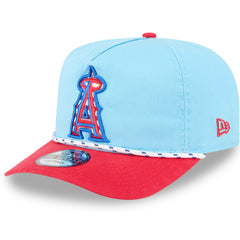 Los Angeles Angels 2025 Fourth of July Golfer Snapback Hat - Light Blue/Red | New Era