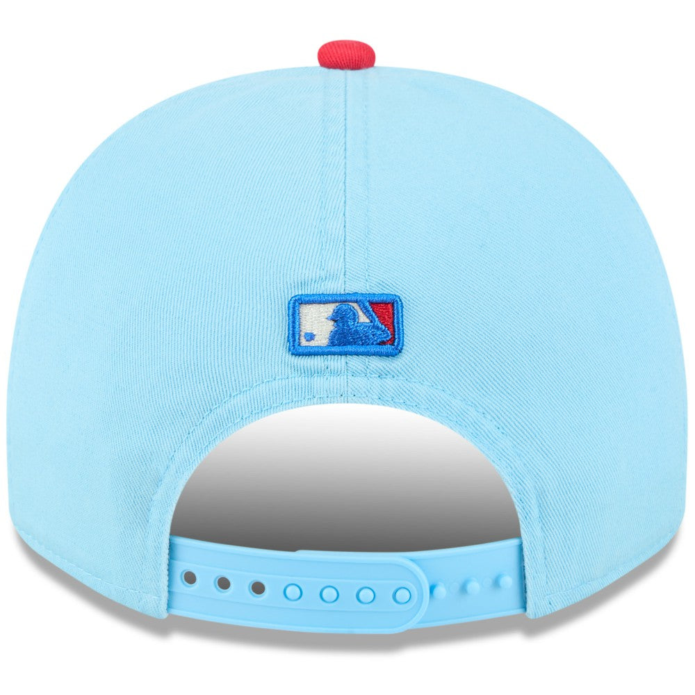 Los Angeles Angels 2025 Fourth of July Golfer Snapback Hat - Light Blue/Red | New Era