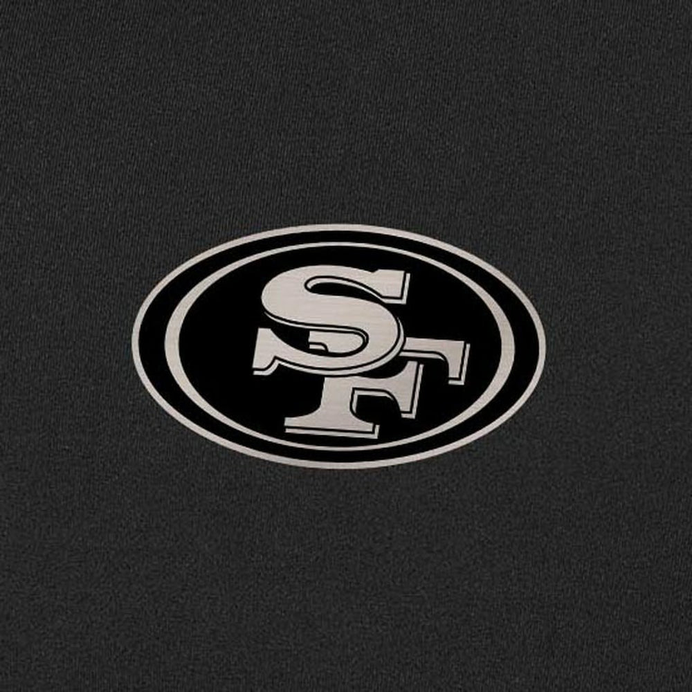 San Francisco 49ers Antigua Content Quarter-Zip Pullover Top - Black on sale