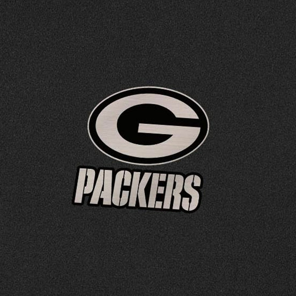 Green Bay Packers Antigua Content Quarter-Zip Pullover Top - Black on sale