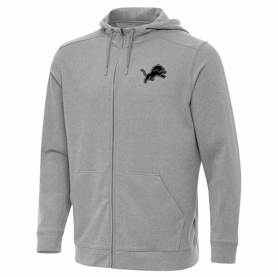 Detroit Lions Antigua Effortless Full-Zip Hoodie Jacket - Heather Gray outlet