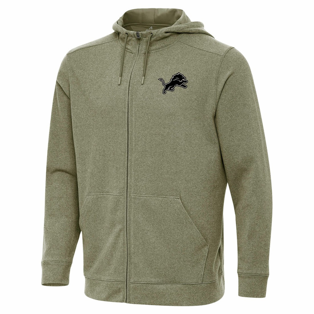 Detroit Lions Antigua Effortless Full-Zip Hoodie Jacket - Olive discount