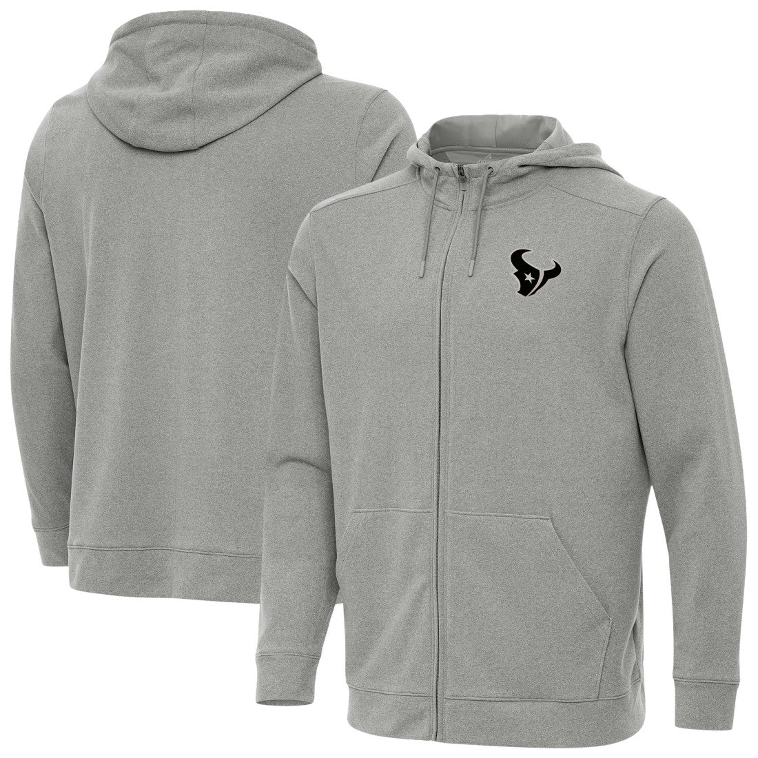 Houston Texans Antigua Effortless Full-Zip Hoodie Jacket - Heather Gray online